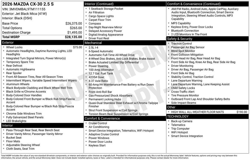 Certified Used 2026 Black Mazda 2.5 S image 34