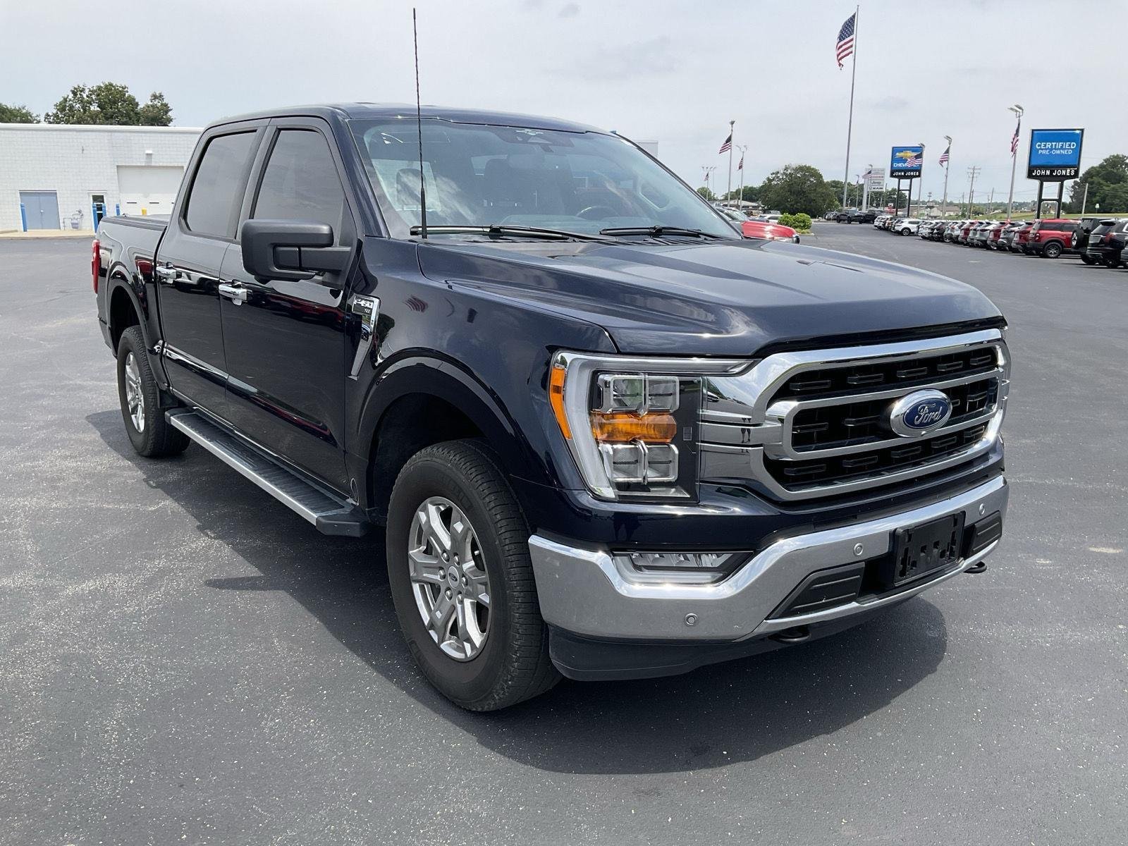 Used 2023 Antimatter Blue FORD XLT 4WD SUPERCREW 5.5