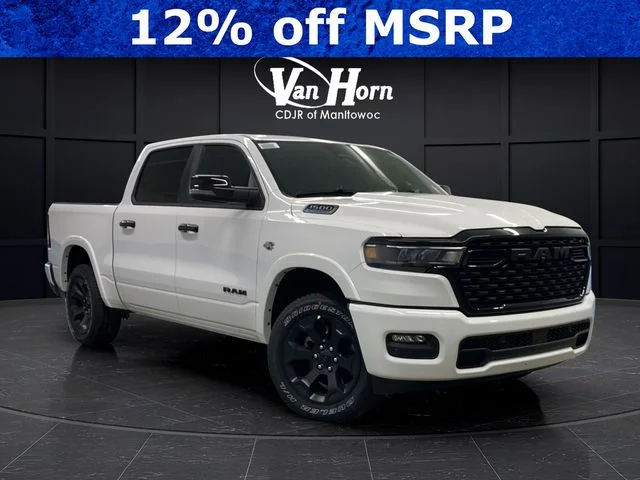 New 2026 Bright White Clear-Coat Exterior Paint RAM Big Horn/Lone Star image 1