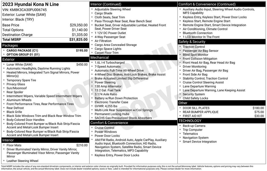 Used 2023 Lunar White Hyundai N Line image 38