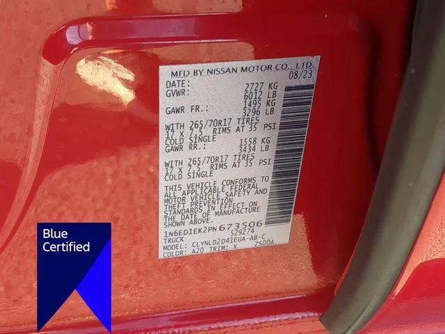Used 2023 Red Nissan PRO-4X image 38