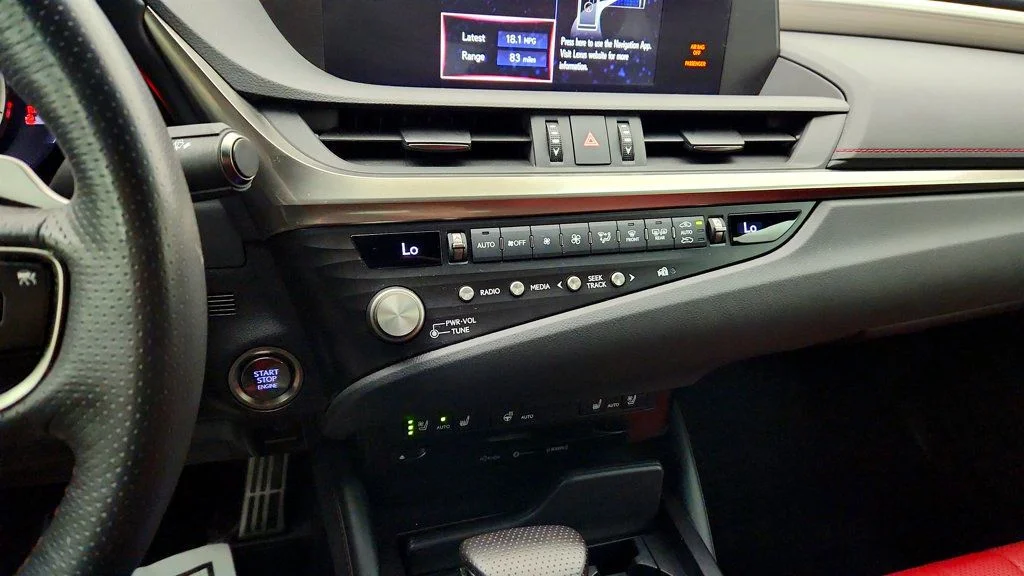 Used 2021 Ultra White Lexus ES 350 F SPORT w/ F SPORT Heated Leather Steering Wheel image 17