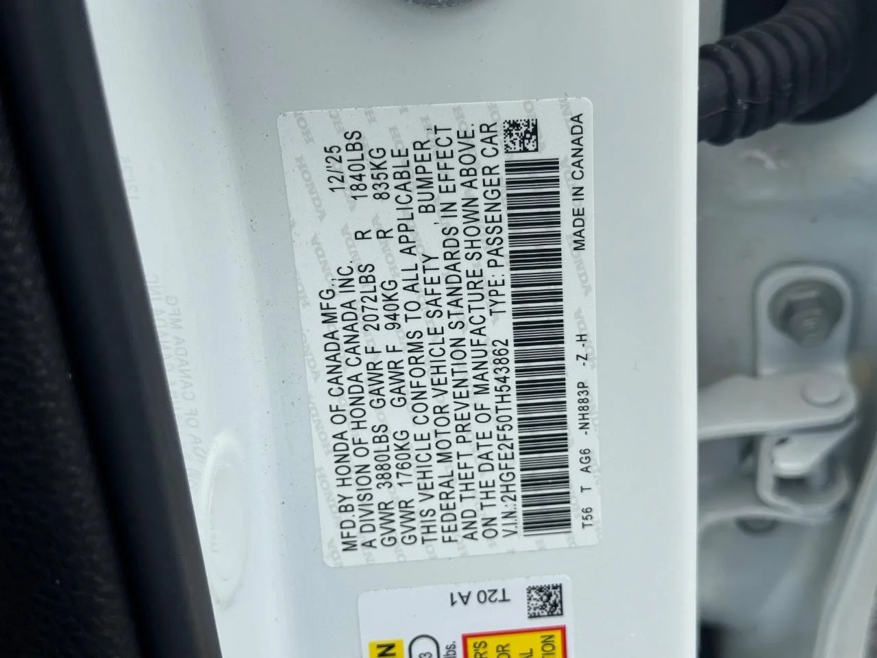 Certified Used 2026 Platinum White Pearl Honda 2WD SPORT image 26