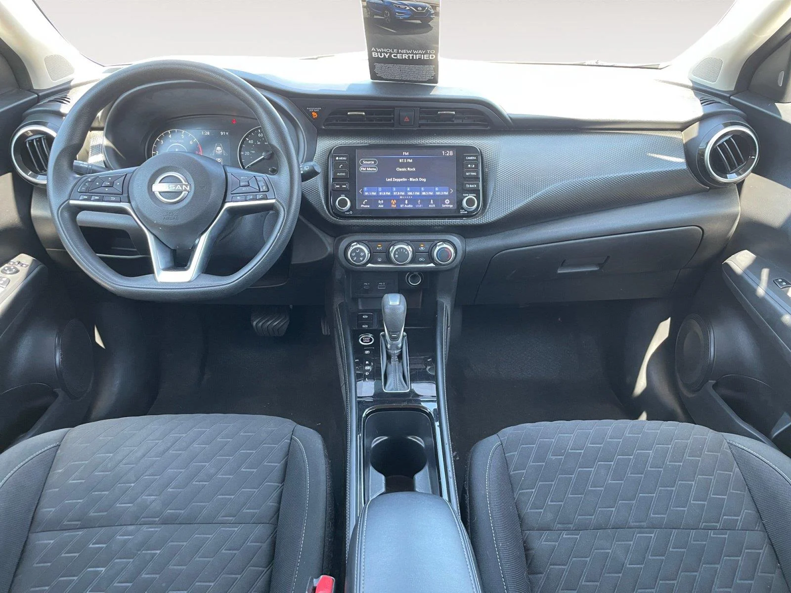 Used 2023 Aspen White Tricoat/Super Black Nissan SV image 10