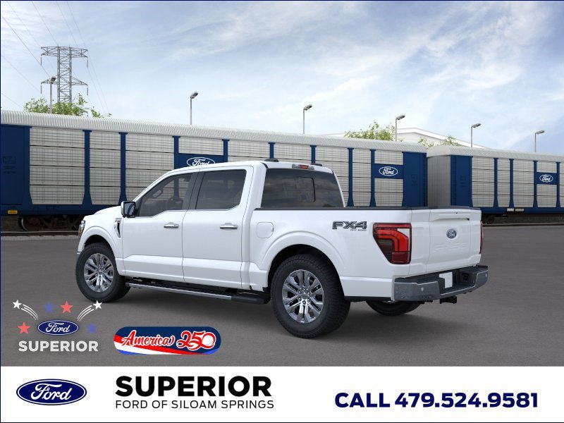 New 2026 Star White Metallic Tri-Coat Ford LARIAT image 4