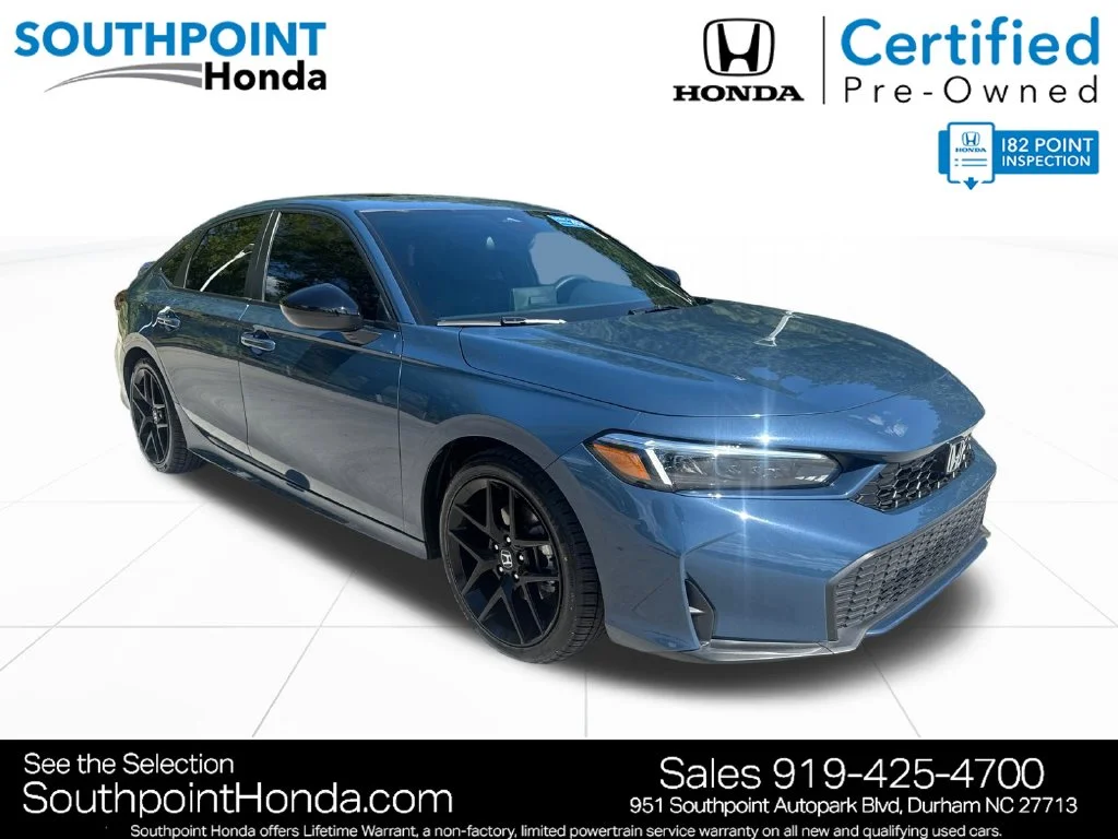 Certified Used 2026 Blue Lagoon Pearl Honda 2WD Sport Hybrid image 1