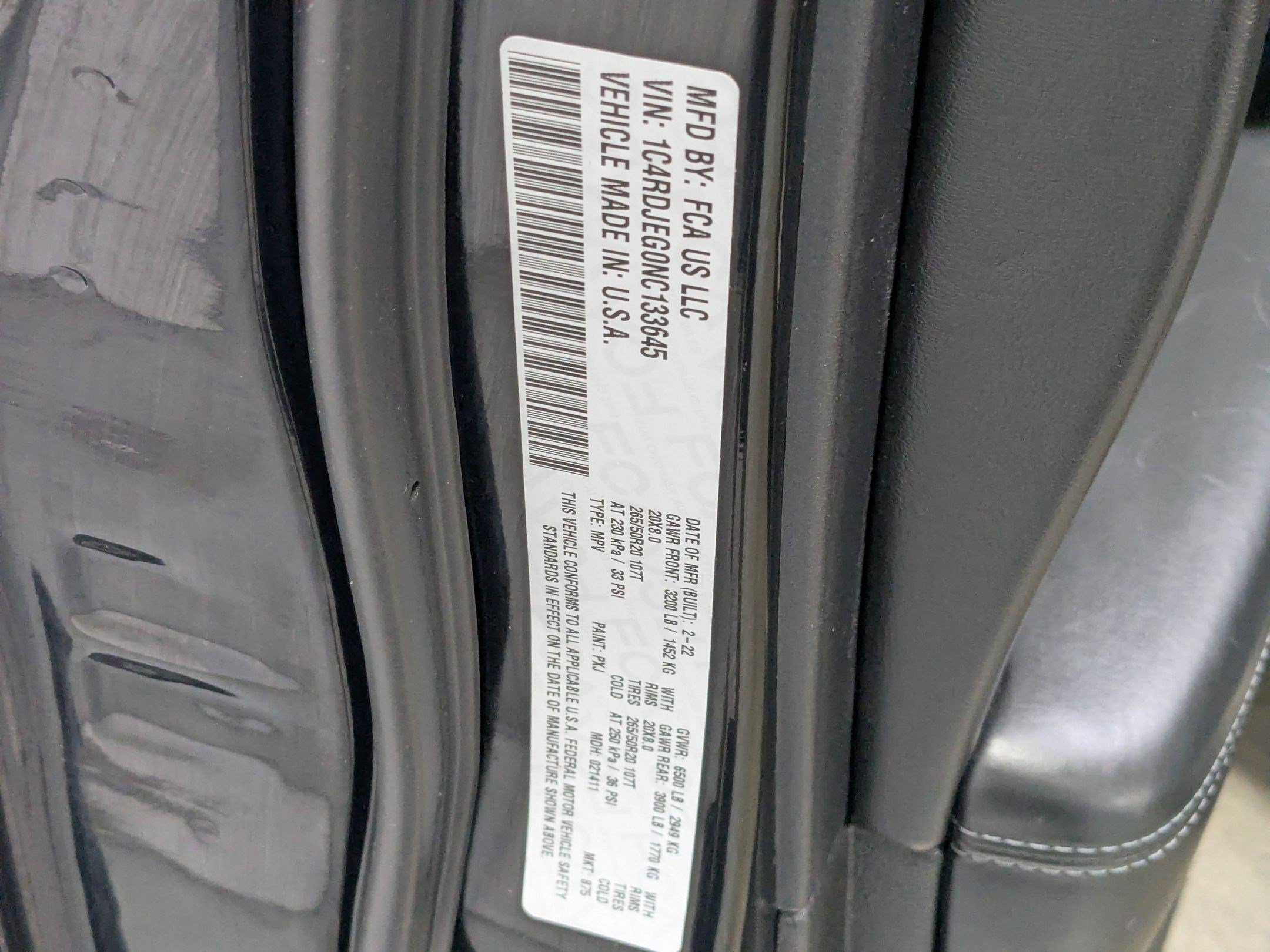 Used 2022 DB Black Clearcoat Dodge Citadel image 25