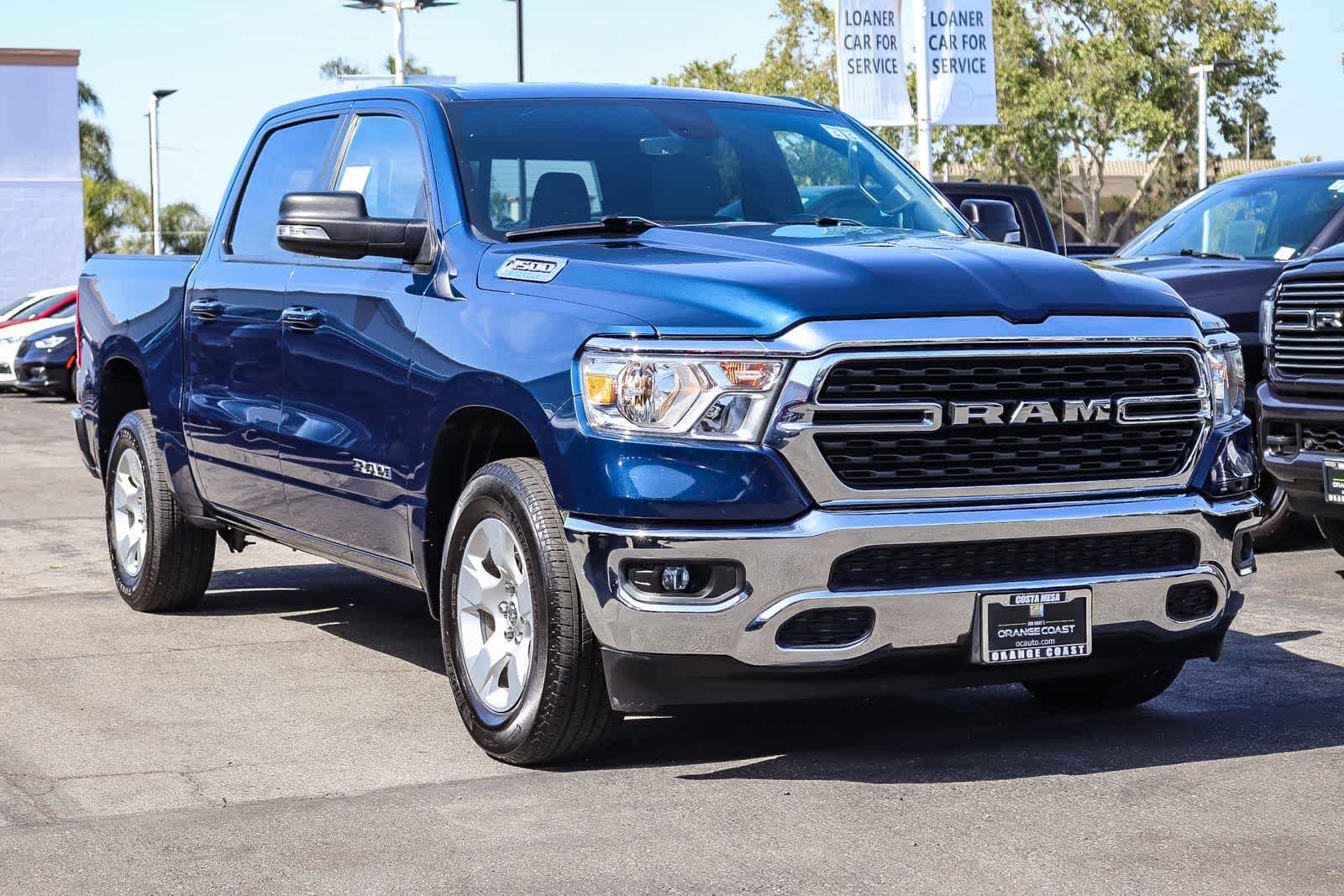 Used 2022 Patriot Blue Pearlcoat Ram Big Horn image 3