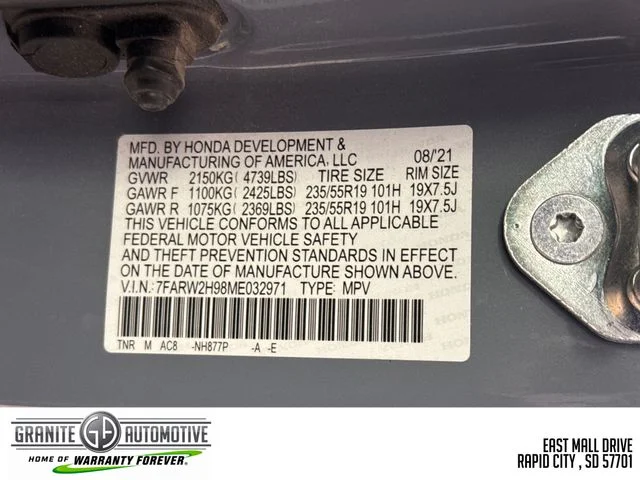 Used 2021 Gray Honda Touring image 31