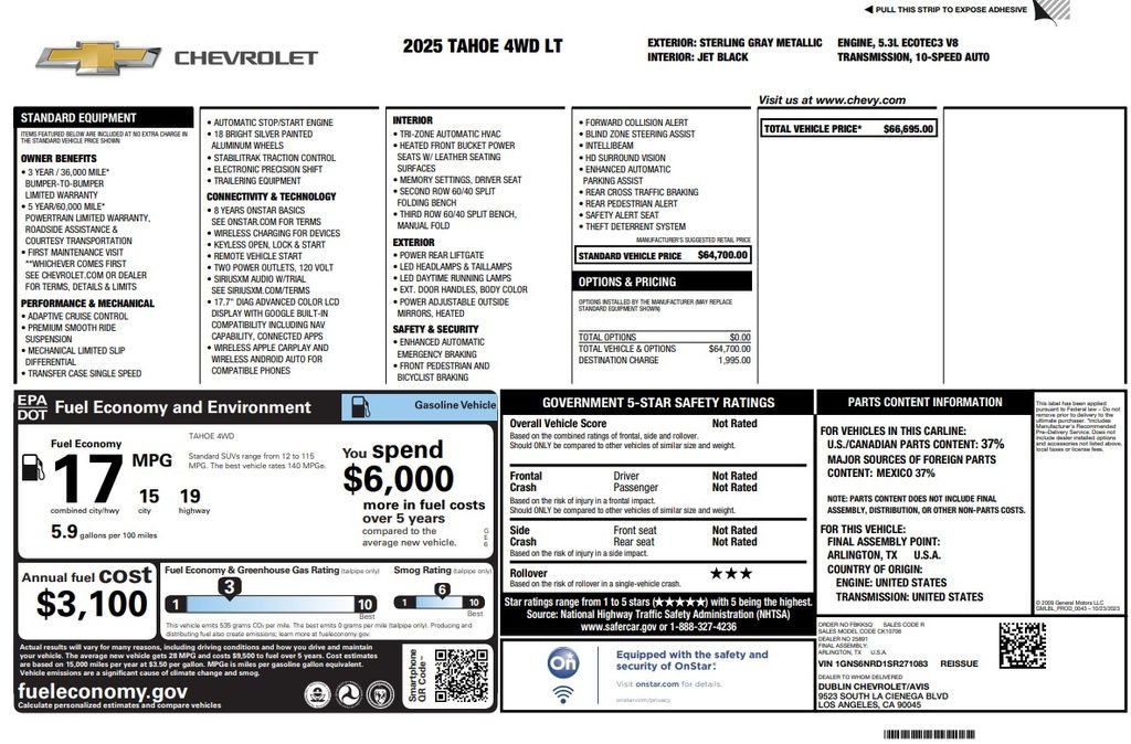 Used 2025 Sterling Gray Metallic Chevrolet LT image 3