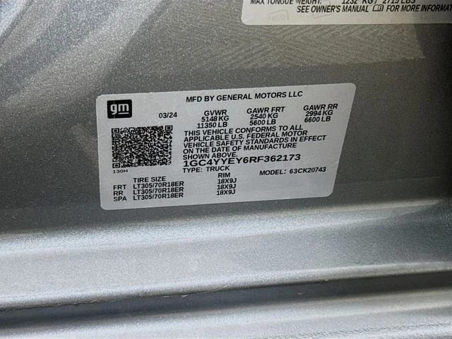 Used 2024 Gray Chevrolet ZR2 image 33