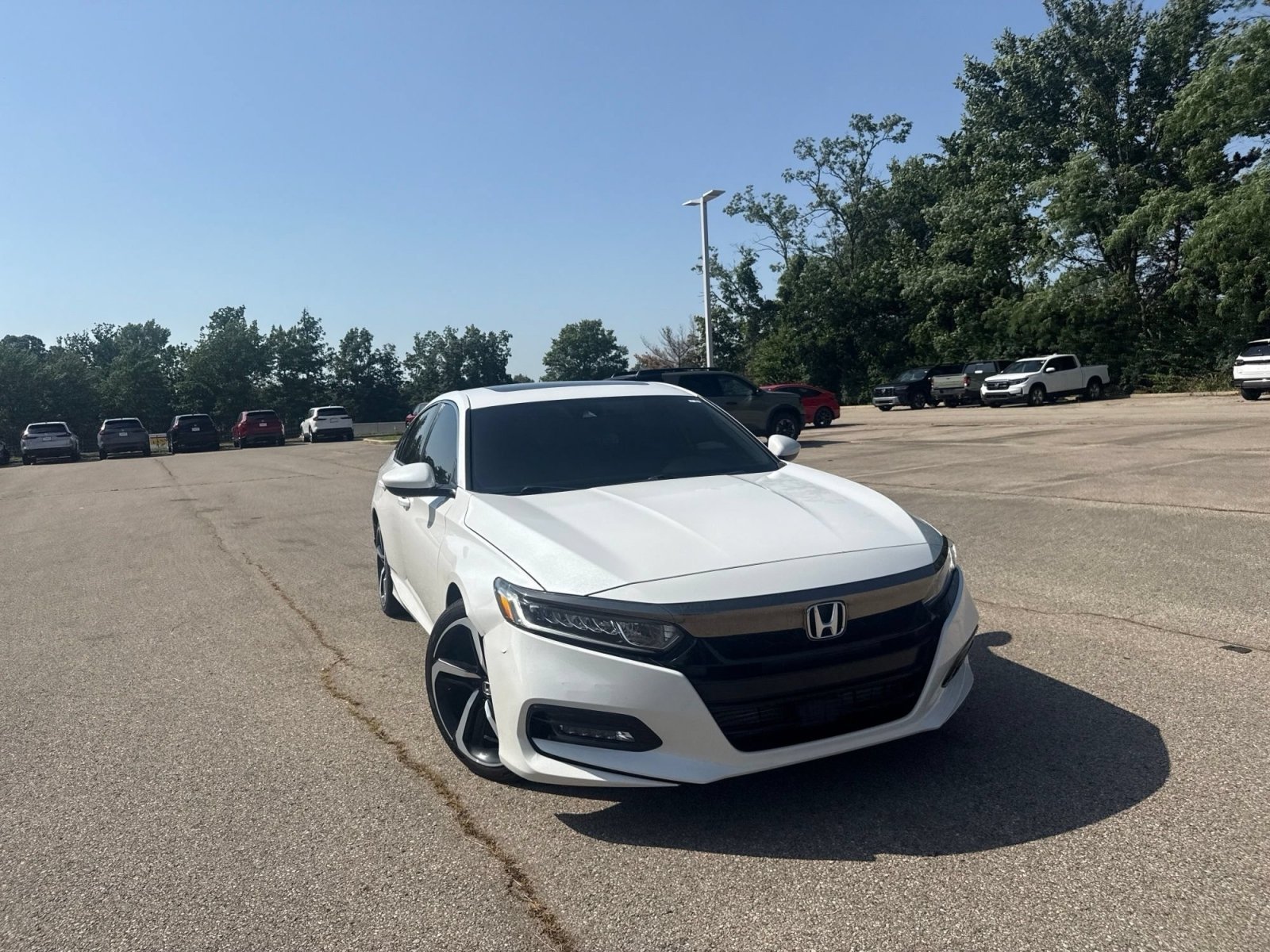 Used 2019 Platinum White Pearl Honda Sport 2.0T image 16
