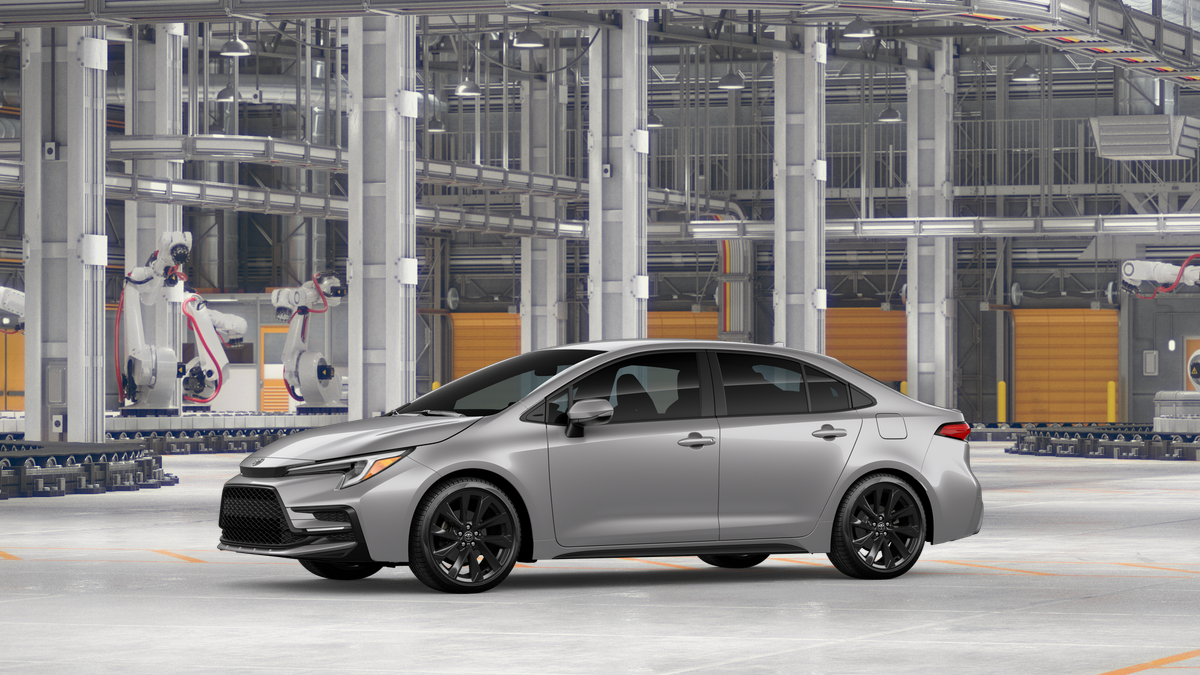 New 2027 Classic Silver Metallic Toyota Hybrid SE image 3
