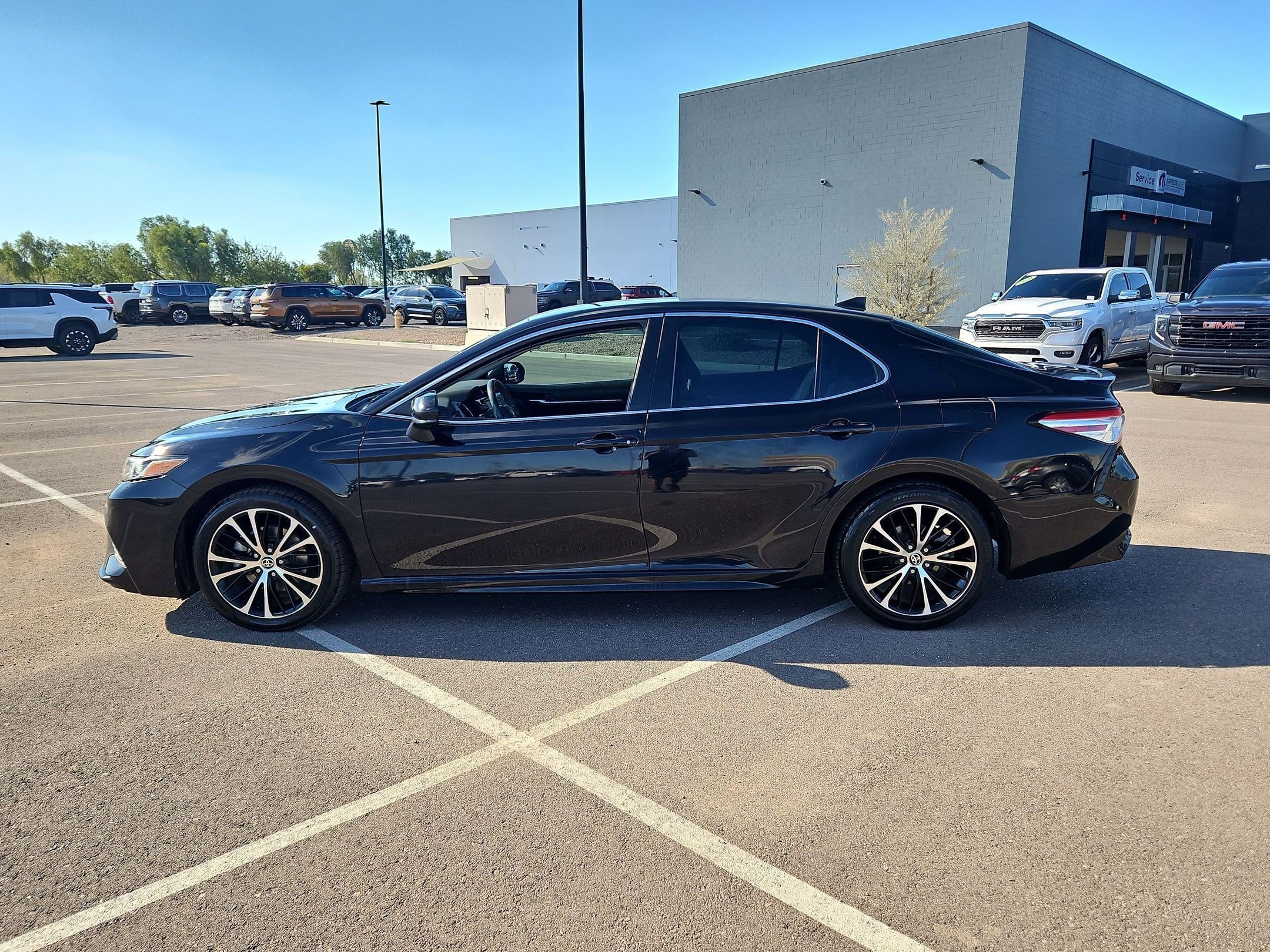 Certified Used 2020 Black Toyota SE image 2