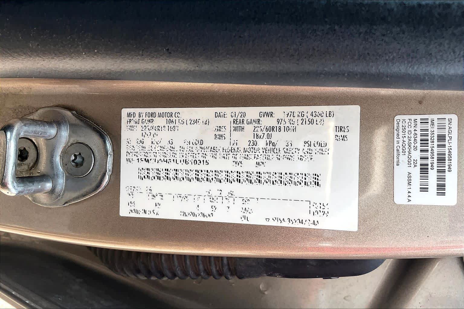 Used 2020 Desert Gold Ford SEL image 34