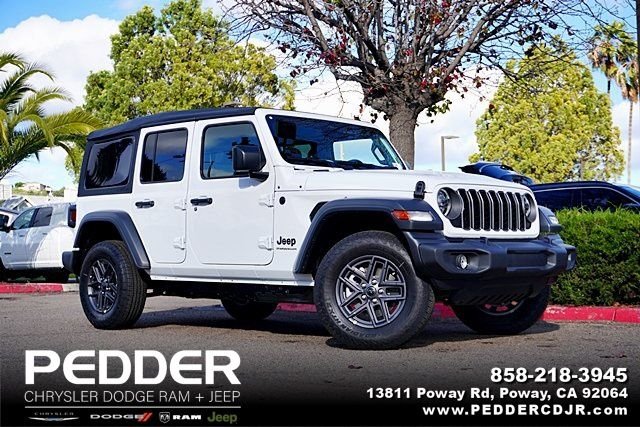 New 2026 Bright White Clear-Coat Exterior Paint Jeep Sport S image 1