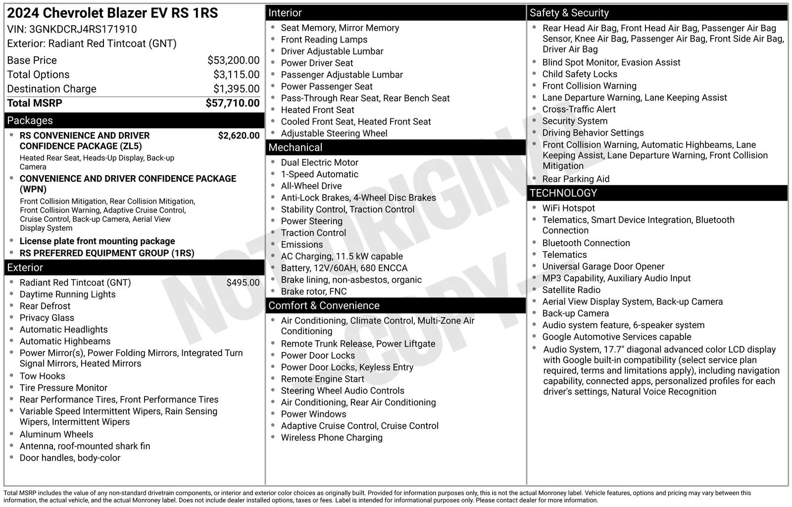 Used 2024 Radiant Red Tintcoat Chevrolet RS image 10