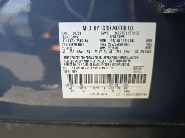 Used 2021 Blue Ford XLT image 36