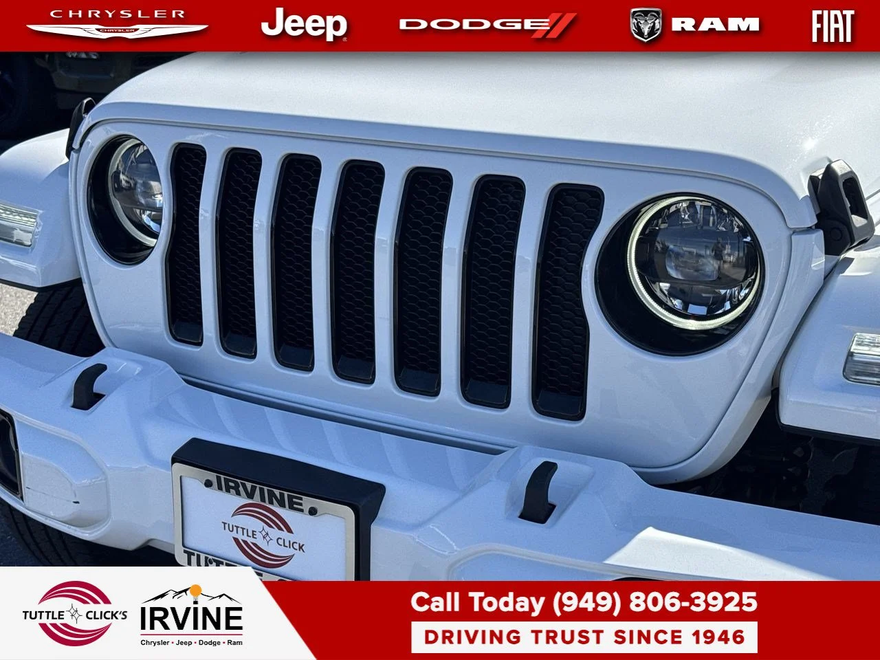 Used 2023 Bright White Clearcoat Jeep High Altitude image 17
