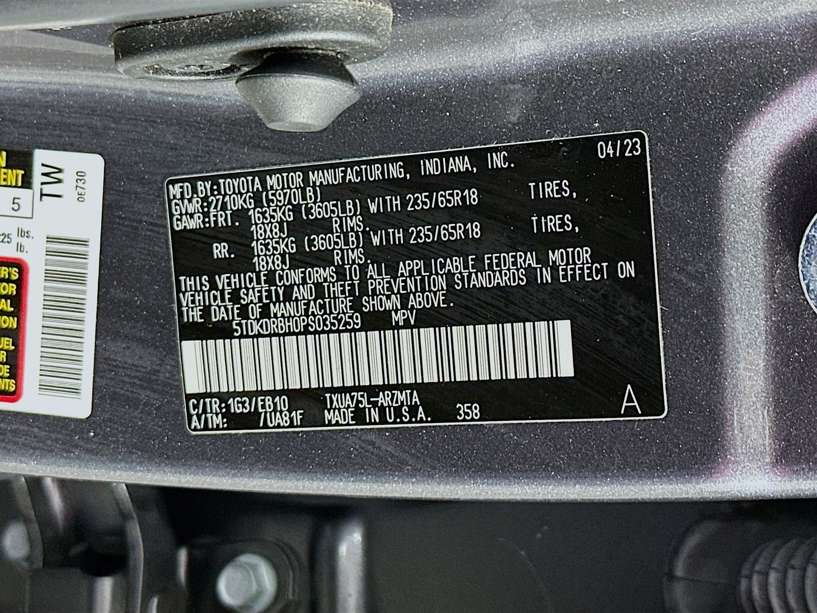 Used 2023 Magnetic Gray Metallic Toyota XLE image 34