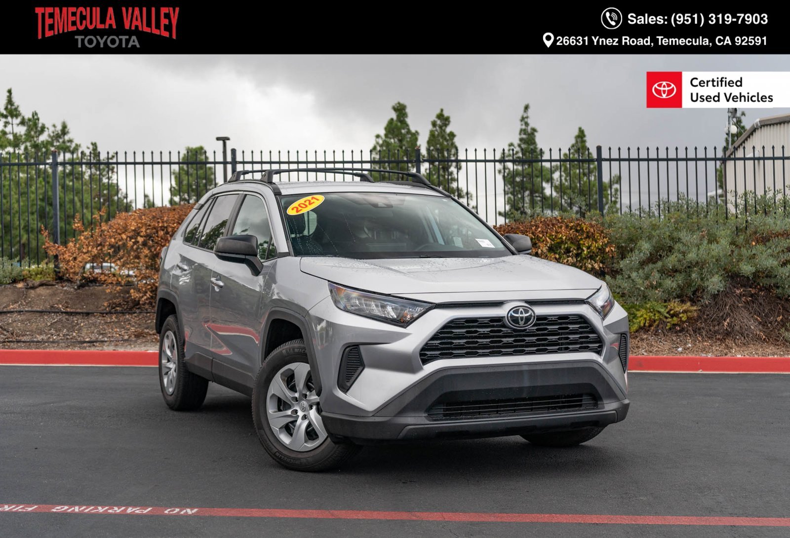 Certified Used 2021 Silver Sky Metallic Toyota LE image 1