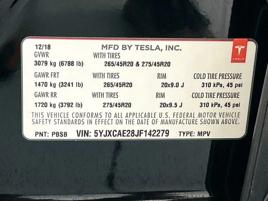 Used 2018 Black Tesla P100D image 34