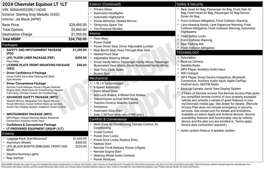 Used 2024 Sterling Gray Metallic Chevrolet LT image 35