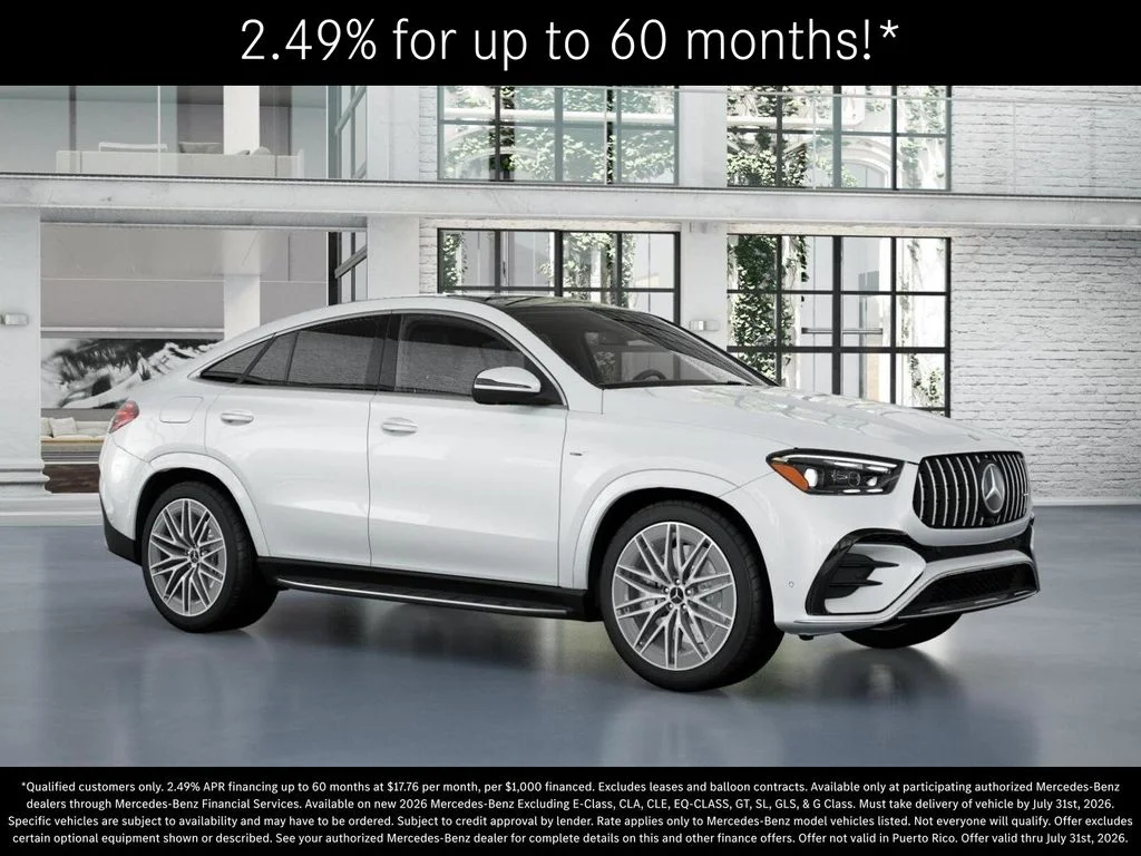 New 2026 MANUFAKTUR Moonlight White Metallic Mercedes-Benz AMG® GLE 53 4MATIC+ Coupe image 12