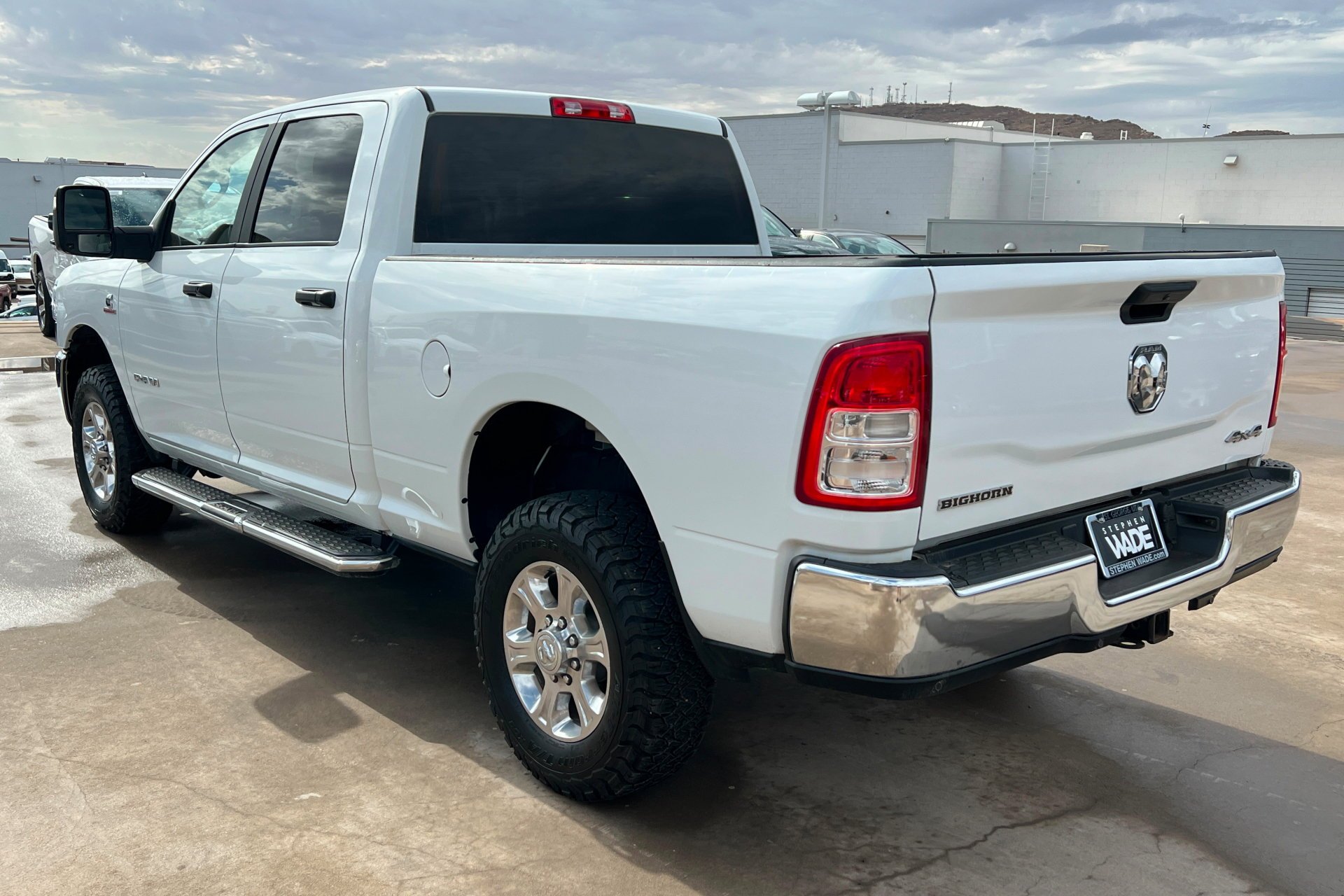 Used 2024 Bright White Clearcoat Ram Big Horn image 3