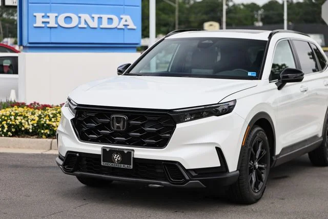 Used 2024 Platinum White Pearl Honda Sport image 2