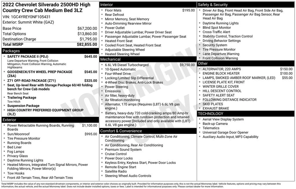 Used 2022 White Chevrolet High Country image 41
