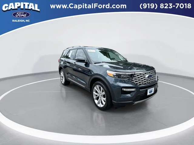 Used 2022 Blue Ford Platinum image 2