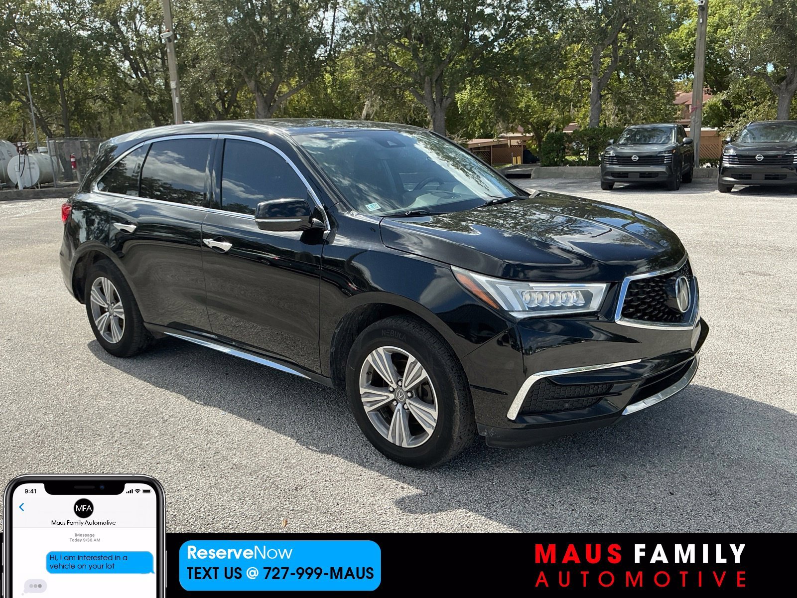 Used 2020 Black Acura 3.5L image 1