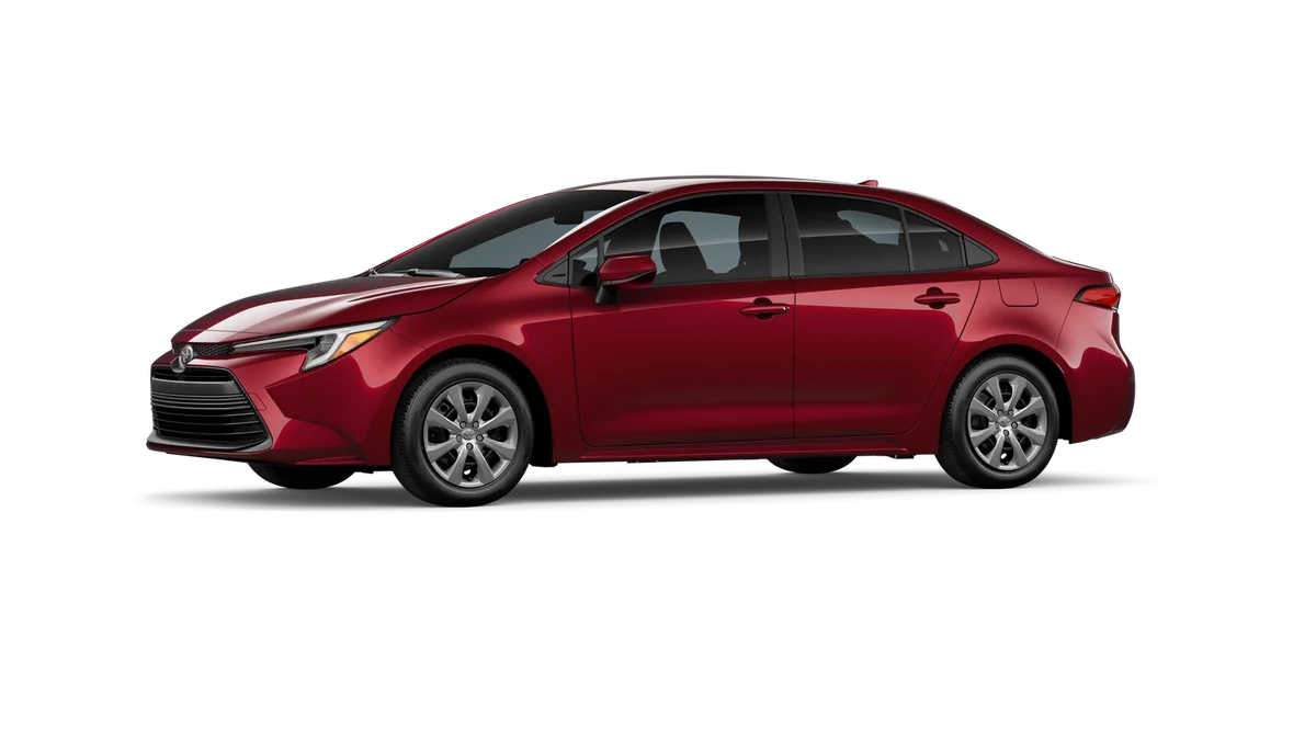New 2026 Ruby Flare Pearl Toyota Hybrid LE image 3