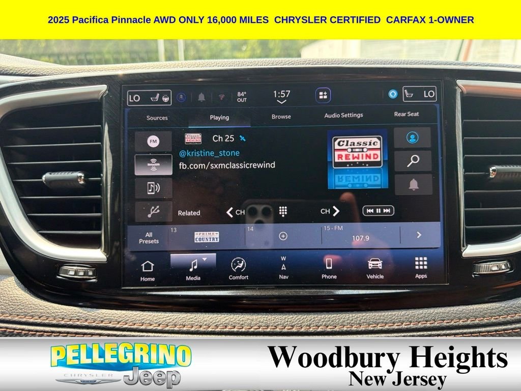 Certified Used 2025 Black Chrysler Pinnacle AWD image 28
