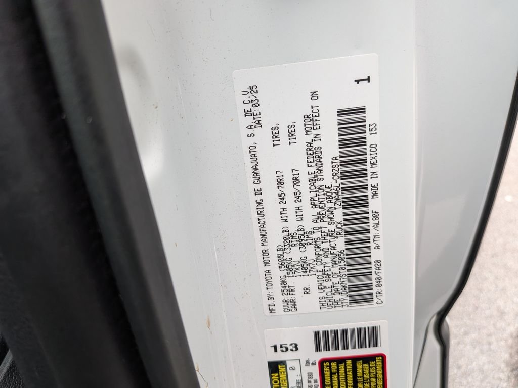 Certified Used 2025 White Toyota SR image 27