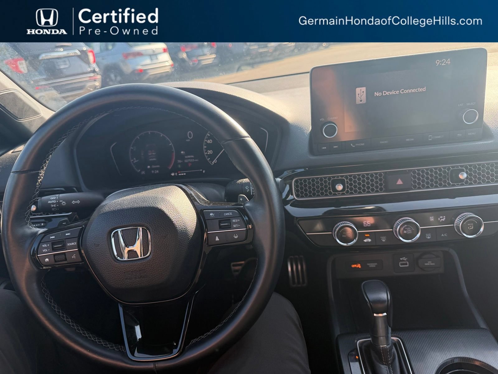 Certified Used 2024 Platinum White Pearl Honda 2.0L 4D SPORT image 48