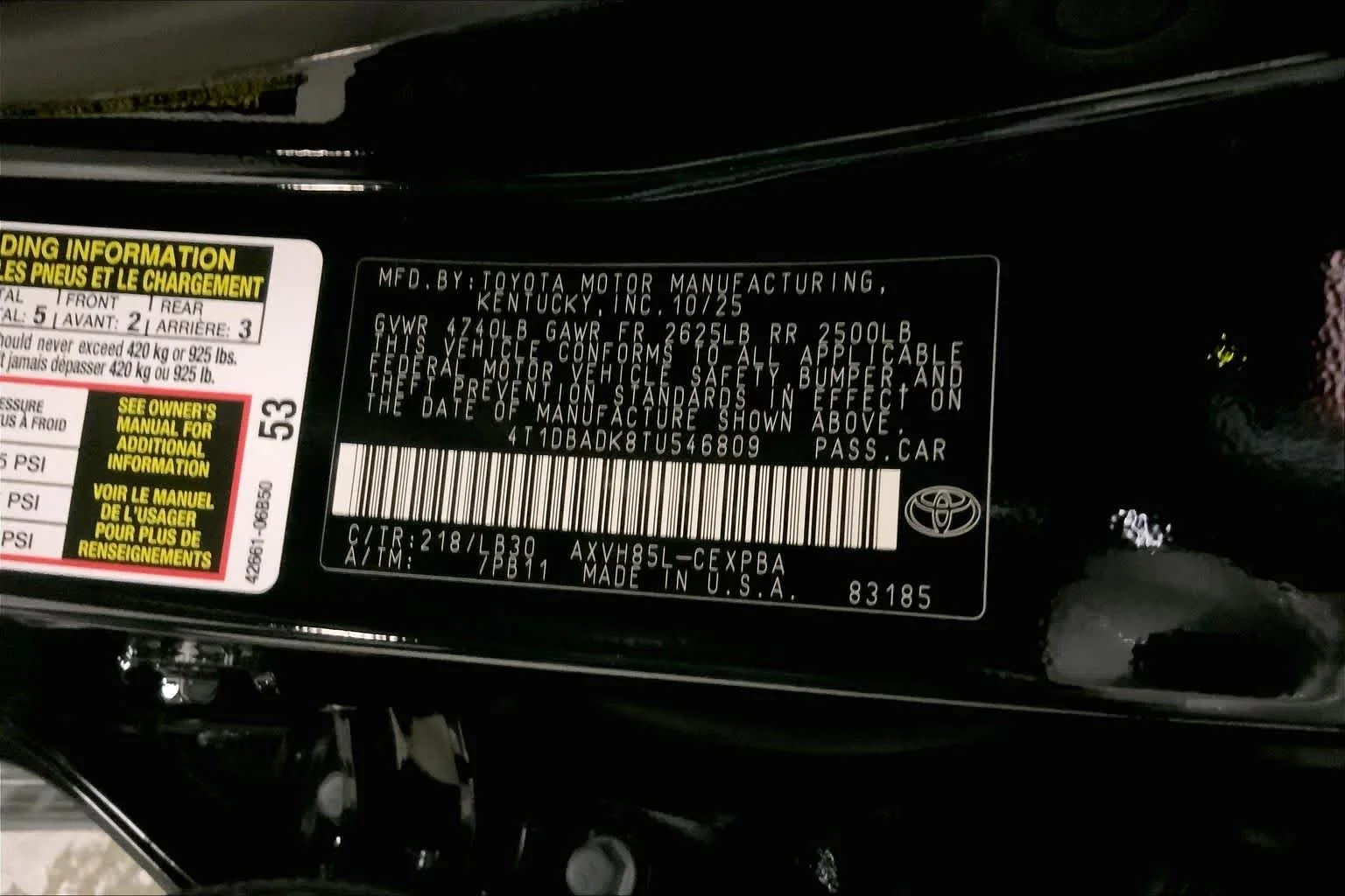 New 2026 Midnight Black Metallic Toyota XSE image 22