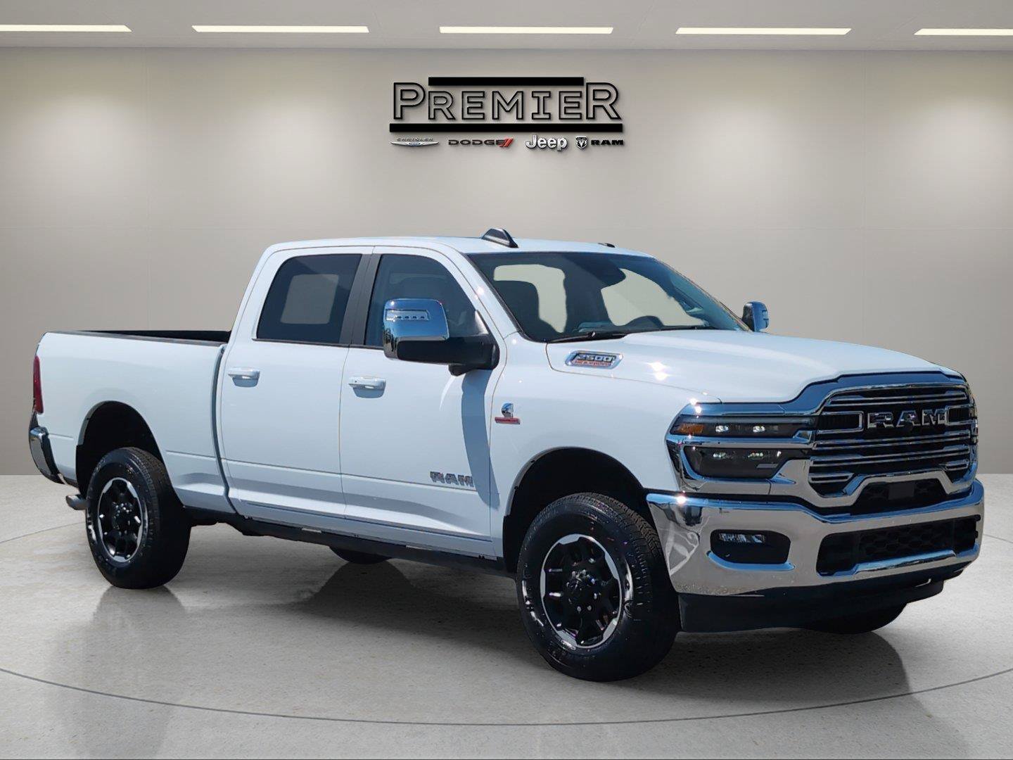 New 2025 Bright White Clear-Coat Exterior Paint RAM Laramie image 3