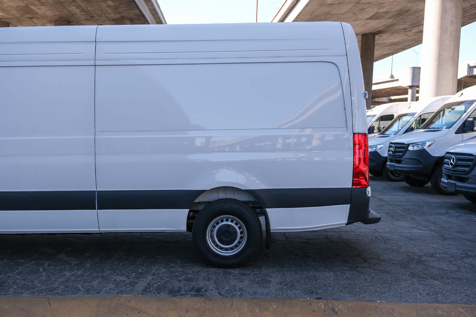 New 2025 Arctic White Mercedes-Benz Cargo 170 WB High Roof RWD Electric Motor image 8