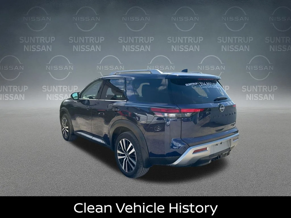 Certified Used 2025 Blue Nissan Platinum image 4