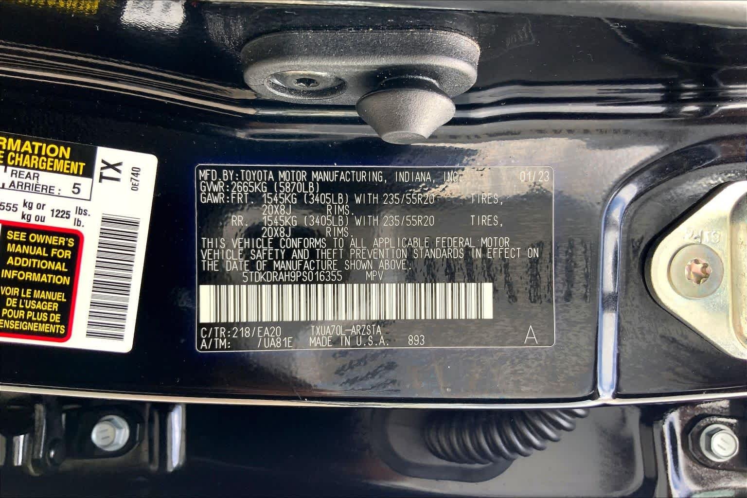 Used 2023 Midnight Black Metallic Toyota XSE image 36