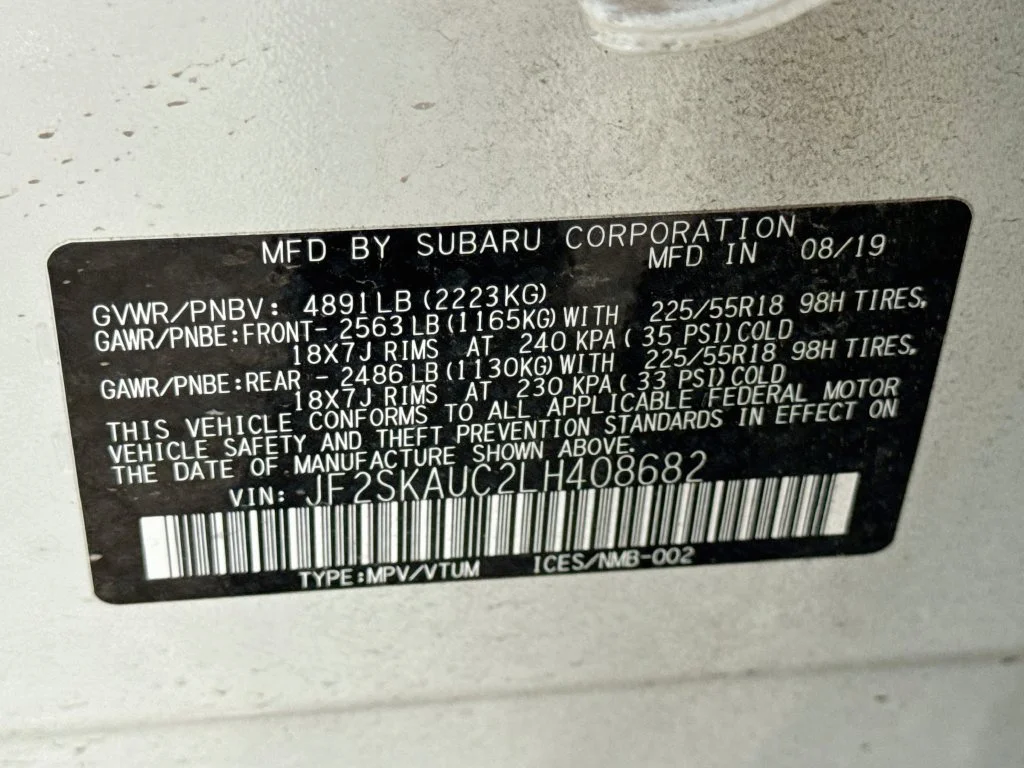 Used 2020 White Subaru Limited image 43