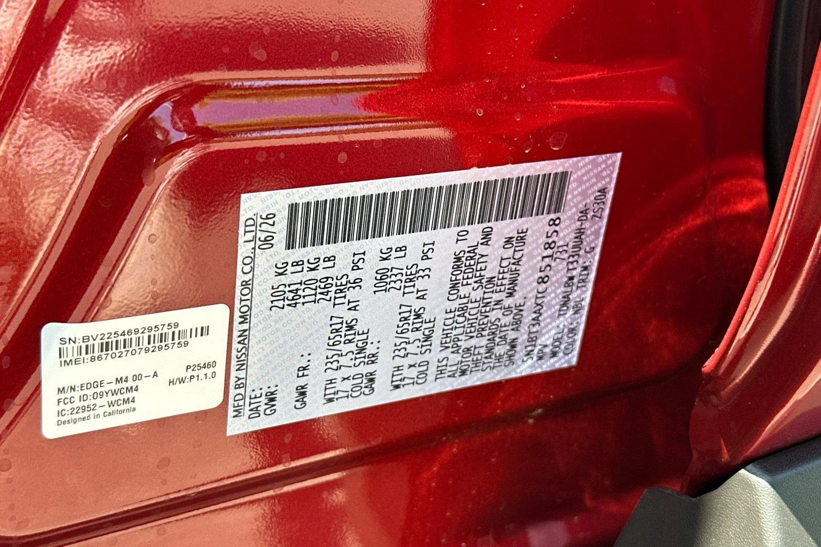 New 2026 Scarlet Ember Tintcoat Nissan S image 26