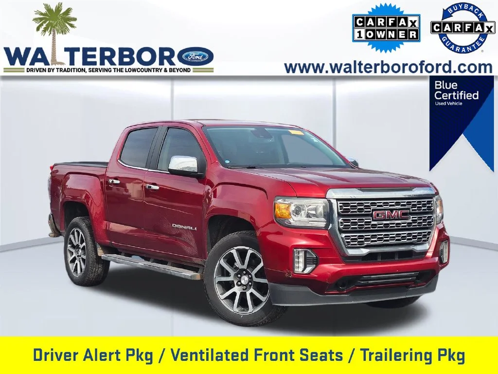 Certified Used 2021 Red GMC Denali image 1