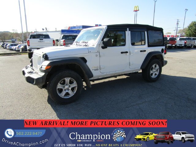 Used 2020 White Jeep Unlimited Sport S image 1