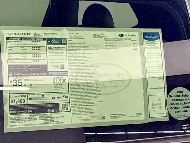 New 2026 CRYSTAL BLACK SILICA Subaru Premium Hybrid image 25