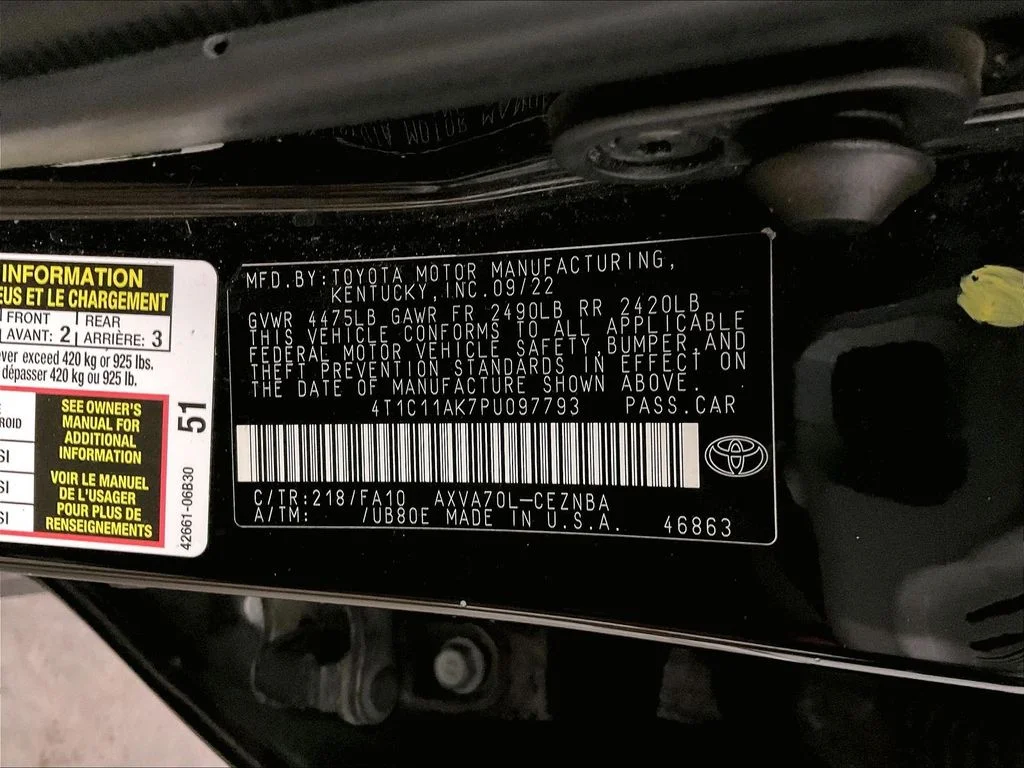 Used 2023 Black Toyota LE image 39