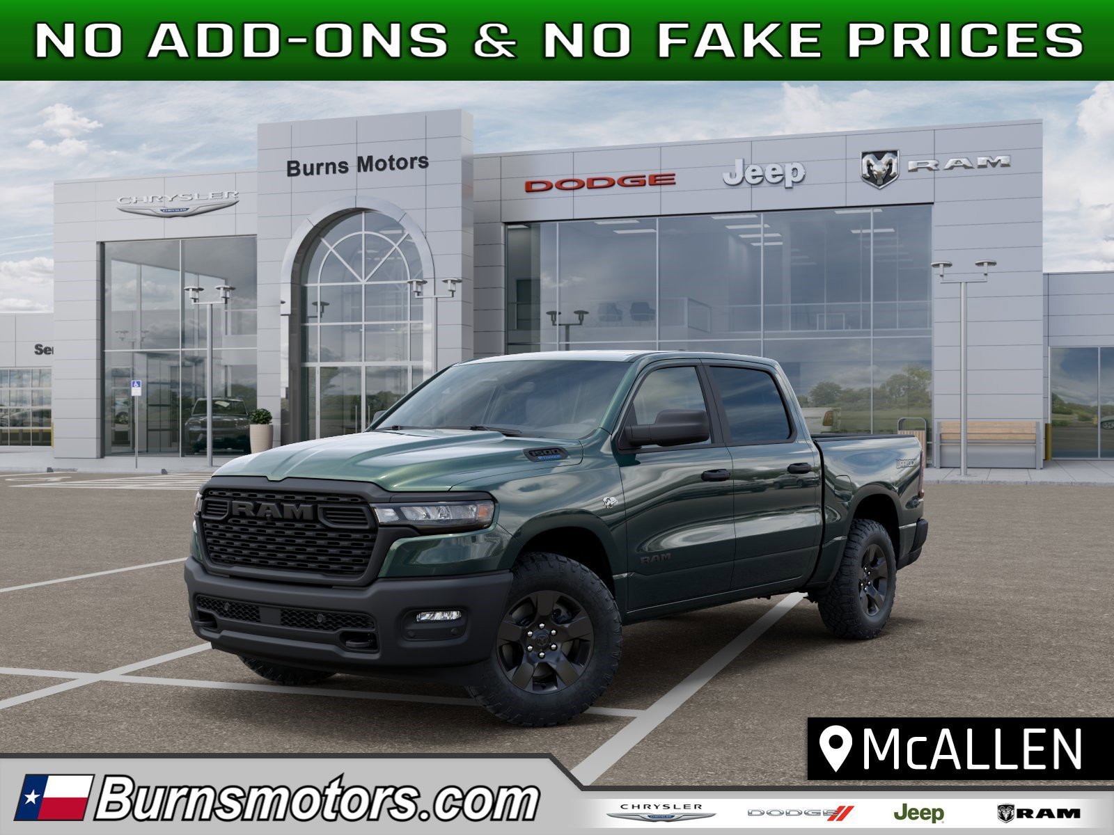 New 2026 Serrano-Green Metallic Exterior Paint Ram Warlock image 1