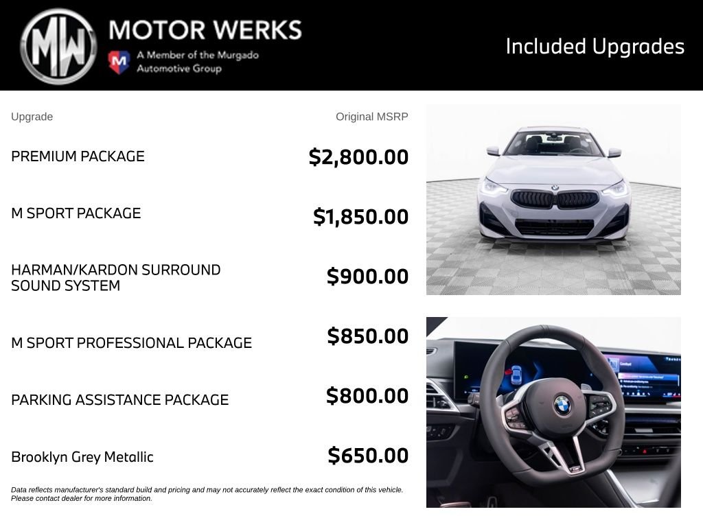 New 2026 Brooklyn Grey Metallic BMW 230i xDrive image 4
